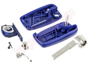 Producto genérico - Carcasa genérica azul compatible para telemandos Fiat Punto Grande, Stylo y Brava , 3 botones